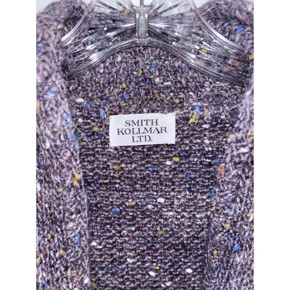 Smith Kollmar Vintage Hand Knit Sweater Cardigan English Country Grandma Medium - Picture 2 of 8